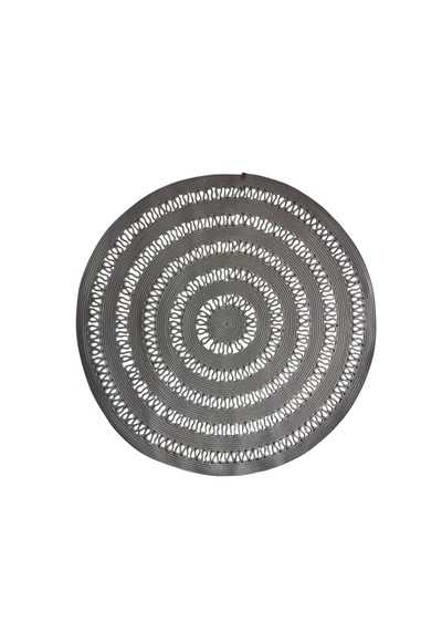 Nakkaş Home 120x120 Jüt Yuvarlak Grey Kilim