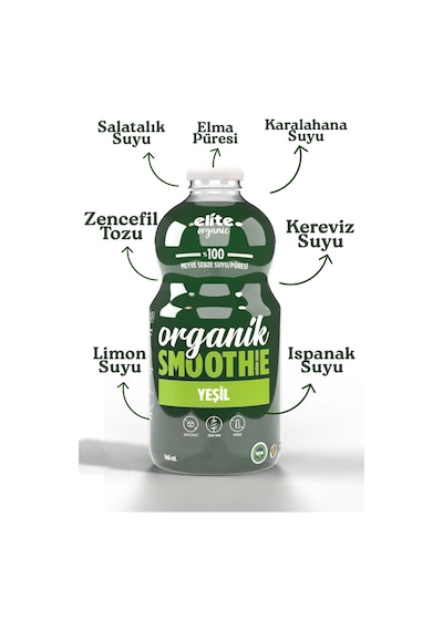 Elite Organıc Yeşil Smoothie 946 Ml