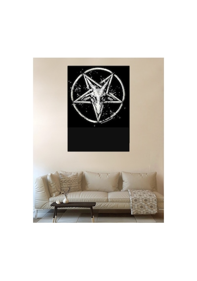 Pentagram 5 No Desenli Tasarım Duvar Halısı