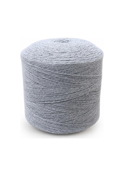 1 Kg Pamuklu El Örgü İpi Runner İpi- Amigurumi Koton İp Punch İpi Motif Açık Gri Renk