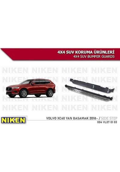Volvo Xc60 Yan Basamak Marşbiyel Koruma 2018 Sonrası Modeller Uyumlu