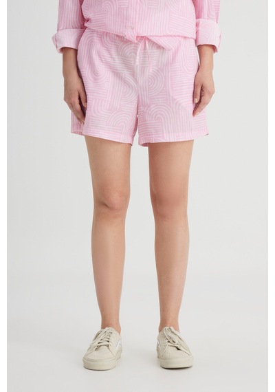 Lee Loose Fit Rahat Kesim Normal Bel %100 Pamuk Pembe Şort Pembe