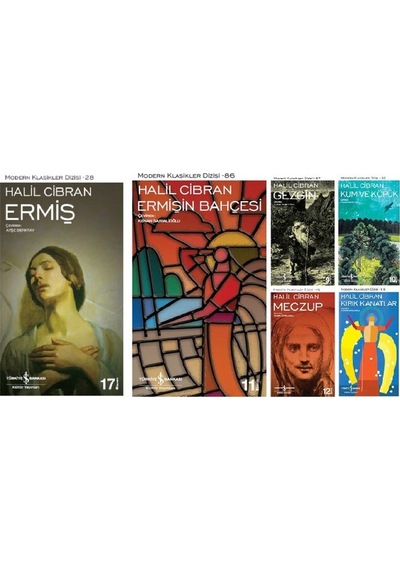 İş Bankası Halil Cibran 6 Kitap Set Modern Klasikler Dizisi Ermiş- Ermişin Bahçesi- Kum Ve Köpük- Gezgin- Meczup- Kırık Kanatlar