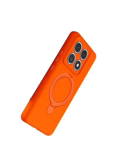 Newface Xiaomi Mi 14t Pro Regal Magsafe Standlı Kapak - Turuncu