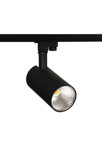 Boru Led Ray Spot Siyah Armatür Lamba 30 Watt Gün Işığı 3000k