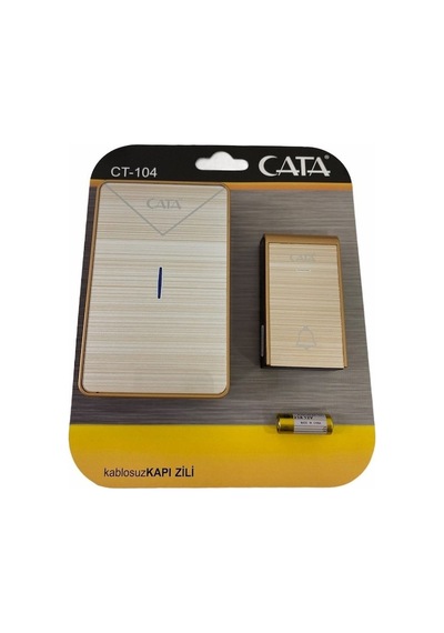 Cata Uzaktan Kumandalı Zil Ct-104 Led Işıklı Gold Çerçeve