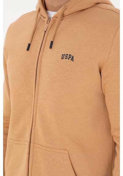 U.S. Polo Assn. Erkek Camel Şardonlu Örme Hırka 50293146-VR015
