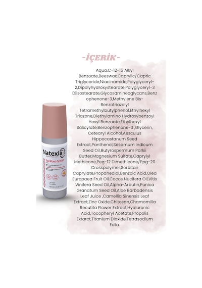 Natexia Telarosa Güneş Koruyucu Losyon SPF50+ 100 Ml