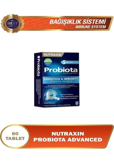 Probiota Advanced 60 Tablet Probiyotik Mikroorganizma İçeren Takviye Edici Gıda