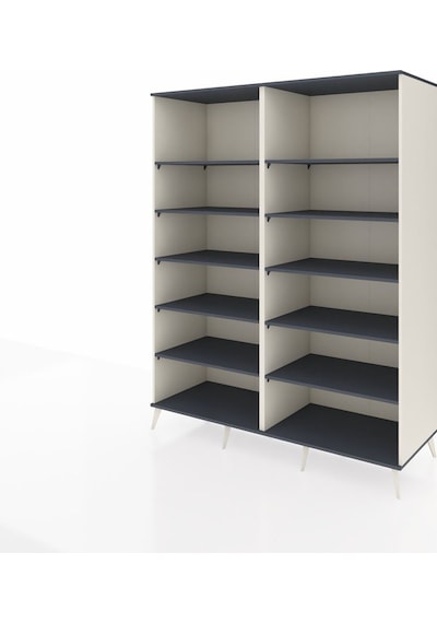 Kronos Gardrop 10 Raflı 176x59x221 Aytaşı-antrasit Beyaz Kronos Gardrop 10 Raflı 176x59x221 Aytaşı-antrasit Beyaz