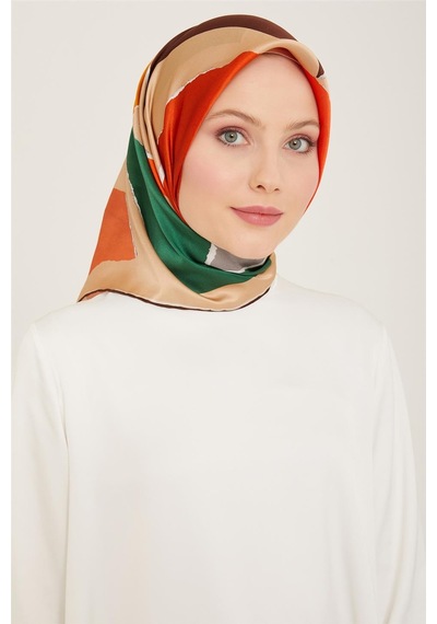 Armine Twill İpek Eşarp 24ya9125 81 - Desenli