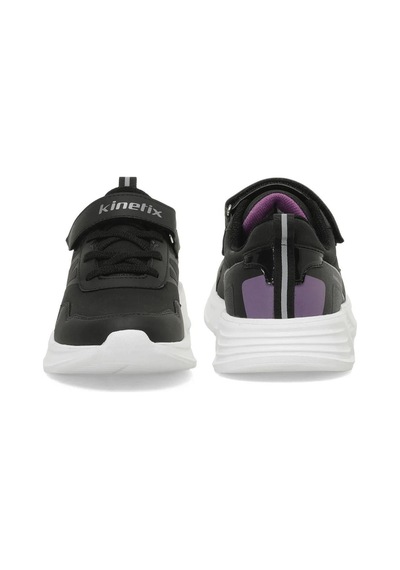 Kinetix 101741864 Rugos Pu J Siyah-mor Gümüş Kız Çocuk Spor Ayakk Siyah