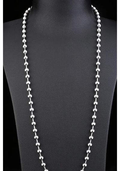 Erkek Çelik Kolye Top Zincir Spor Model 4 Mm 56 Cm Jdepp (31175627) Beyaz