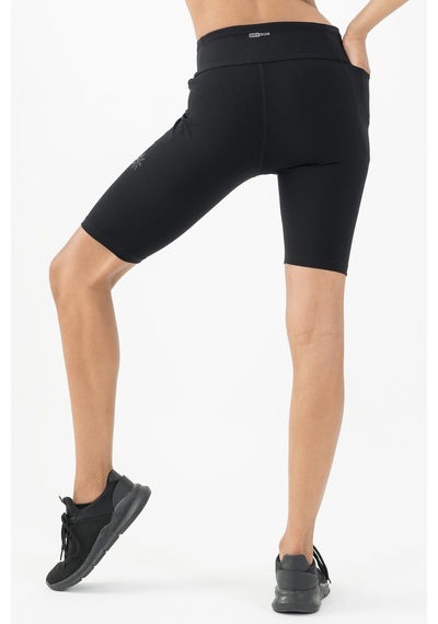 Maraton Active Slimfit Kadın Şort Fitness Siyah Şort 22267-siyah