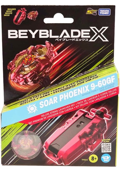 Beyblade X Soar Phoenix Wing 9-60gf Deluxe Fırlatıcı Seti Metal Saldırı Tipi Sağdan Dönüş