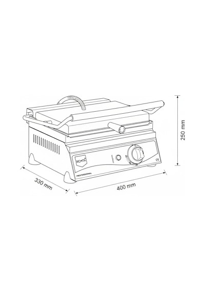 Remta 12 Dilim Sanayi Tipi Elektrikli Tost Makinesi R71 Inox