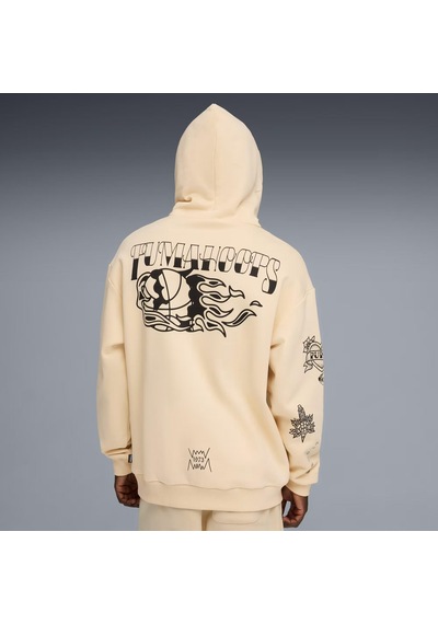 Puma Swish N Ink Relaxed Basketball Erkek Sweatshirt C-pum634655p01p01 Sarı