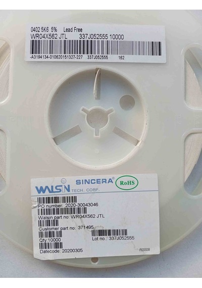 Wr04x562jtl 5k6 402 Smd Direnç 1000 Adet