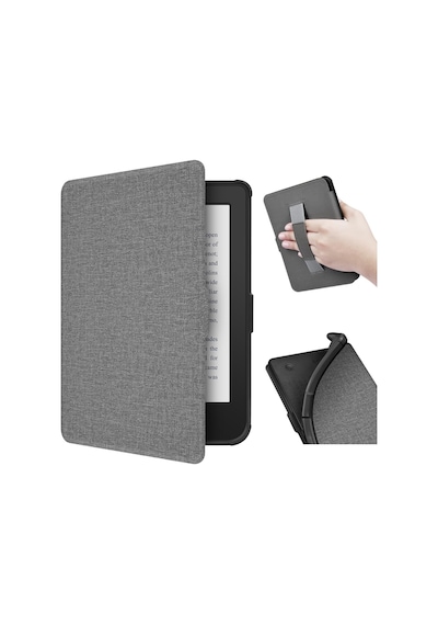 Kobo Clara Colour/bw/2e E Kitap Okuyucu Kılıfı Tutacaklı - Gri