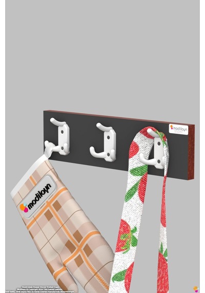 Arı 9 Kancalı Mutfak Askısı 3'lü Set 46,4x9,6 Cm - Şık Tasarım, Çok Amaçlı Düzenleyici Ve Yer Tasarrufu Gri Arı 9 Kancalı Mutfak Askısı 3'lü Set 46,4x9,6 Cm - Şık Tasarım, Çok Amaçlı Düzenleyici Ve Yer Tasarrufu Gri