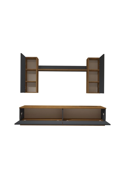 Decoraktiv Eko 5db Mdf Std Tv Ünitesi Tv Sehpası Pera - Antrasit