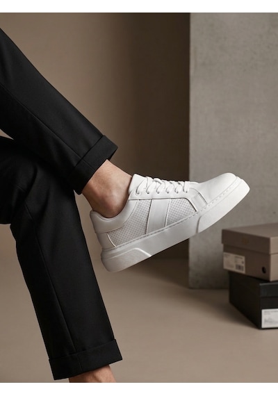 Boa Ba0247 Erkek Sneaker Günlük Casual Spor Ayakkabı Beyaz