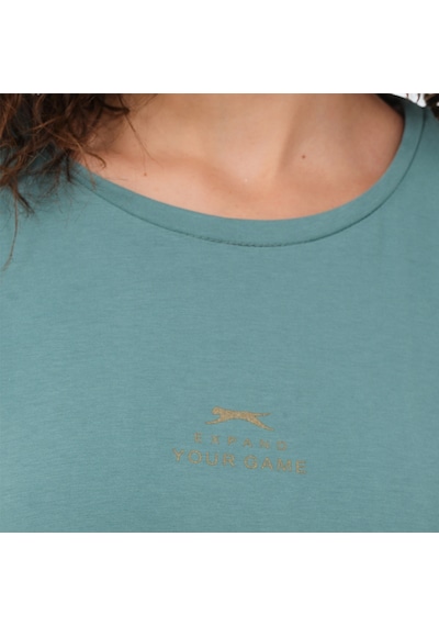Slazenger VIRAJ Kadın  Su Yeşili Tişört