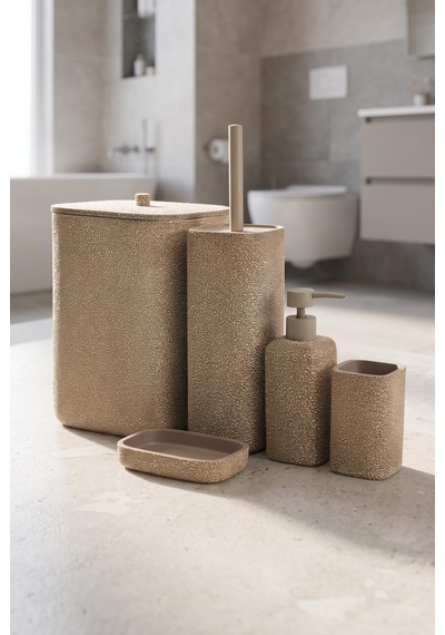 Acar Laduree Kahve 5'li Banyo Set Jhn-09779