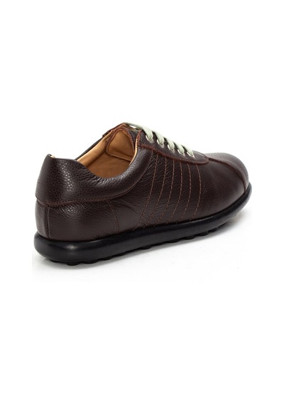 Kadın Kahverengi Bağcıklı Deri Garson Sneaker