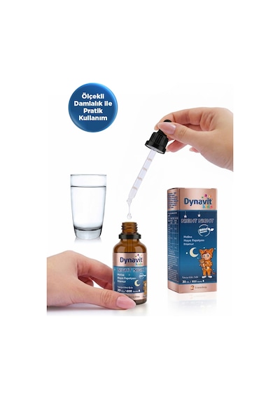 Dynavit Kids Night Night Damla 30ml Çocuklar İçin Melisa, Mayıs Papatyası, Ihlamur - Uyku