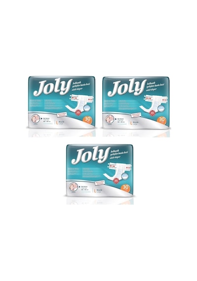 Joly Belbantlı Hasta Bezi Büyük Boy L 3 x 30'Lu