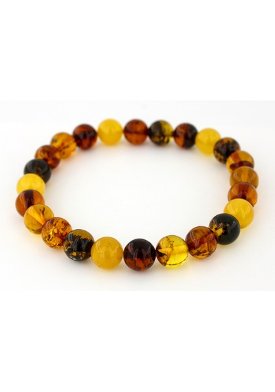 Kehribar Bileklik Kure Tasarım Ambergold Blk23-93 Çok Renkli