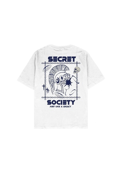 Startmore Adrift Secret Beyaz Oversize Unisex T-shirt Beyaz