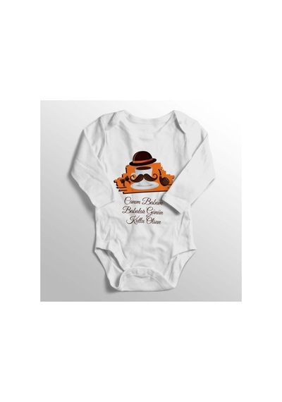 Babylimon Bebek Beyaz Babalar Günü Canım Babam Baskılı Zıbın Beyaz - 132151462 Beyaz
