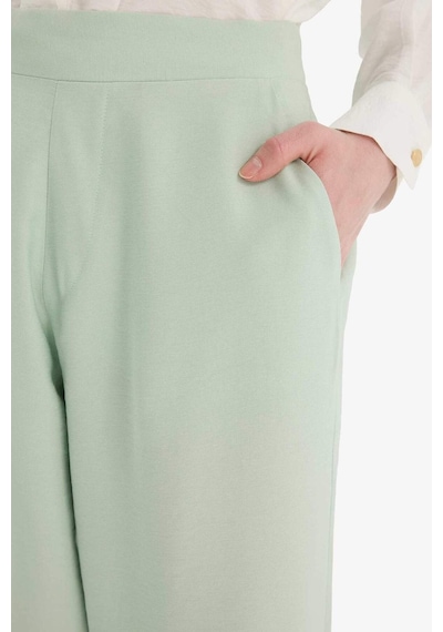 DeFacto 	Wide Leg Basic Düz Geniş Paça Pantolon E7979AX25SMGN1181