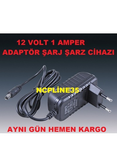 12 Volt 1 Amper Mini Uydu Alıcı Adaptör Güç Kaynağı