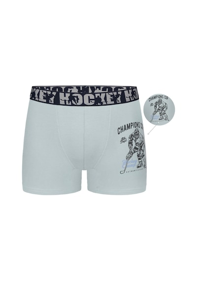 Donella 5'li Erkek Çocuk Boxer Koyu Gri