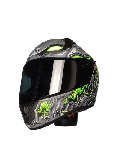 Mts Pro Helmets M-801 Snake Full Face Motosiklet Kaskı Dark Grey