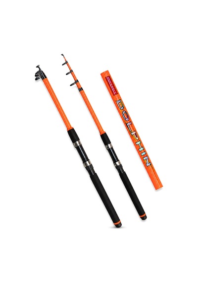 Teleskopik Olta Kamışı - Dolphin - 270cm 50/150 Gr - Turuncu