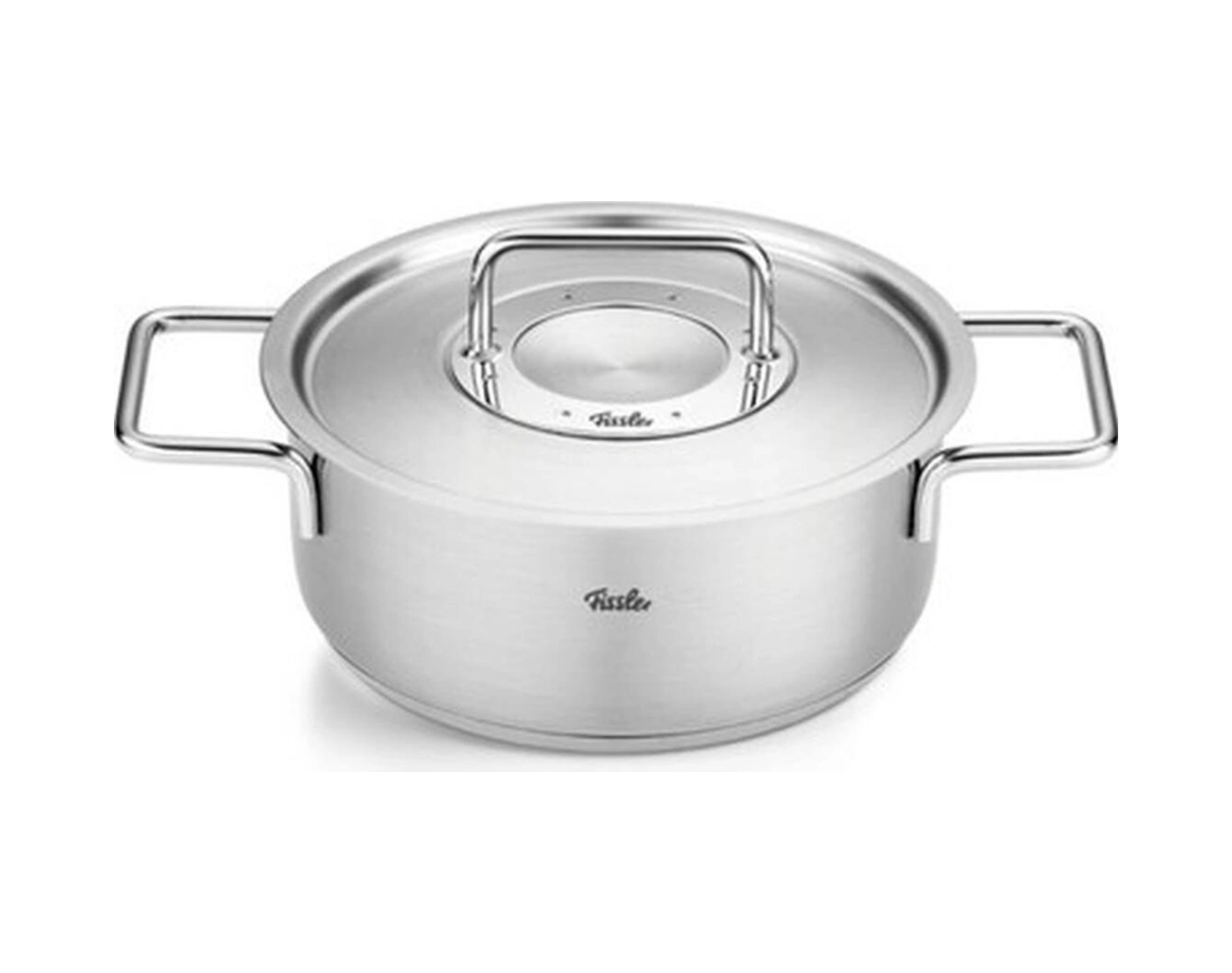 Fissler Pure Collection Metal Kapak Kısa Tencere 20 Cm Bakır - Siyah