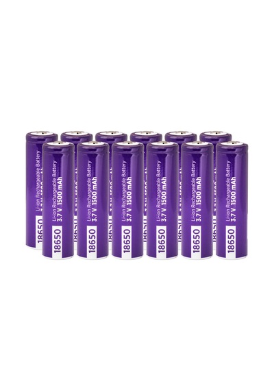 Power-xtra 3.7v Li-ion 18650 1500 Mah Şarjlı Pil - Başlı - 0.5c 12 Li Paket