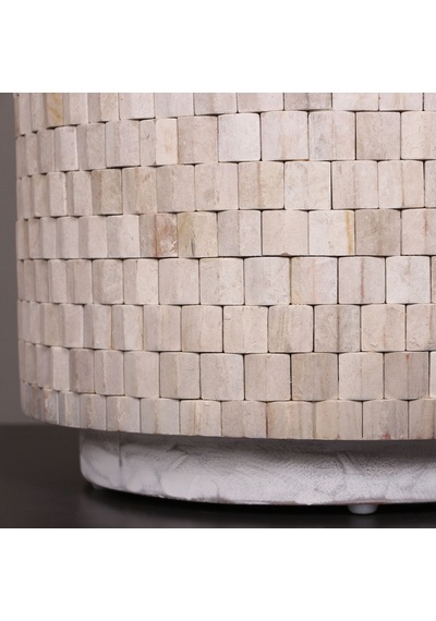 Solid Wood Sehpa & Gizli Saklama 50x60 Cm Beyaz