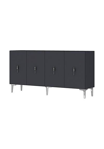 Ka1527as Salkım Konsol Ve Tv Sehpası Antrasit-silver 150cm