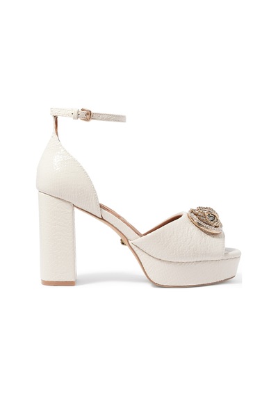 Kurt Geiger Yılan Derisi Desenli Platform Topuklu Ayakkabı - Off White Acı Kahverengi Kurt Geiger Yılan Derisi Desenli Platform Topuklu Ayakkabı - Off White Acı Kahverengi