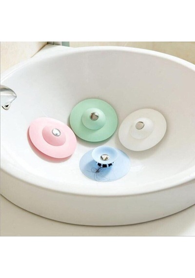 3 Lü Silikon Süzgeçli Lavabo Banyo Tıkacı Evye Küvet Gider Tıpası Silikon Diğer