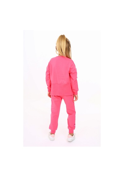 Toontoy Kids Toontoy Kız Çocuk Armalı Eşofman Takım Fuşya