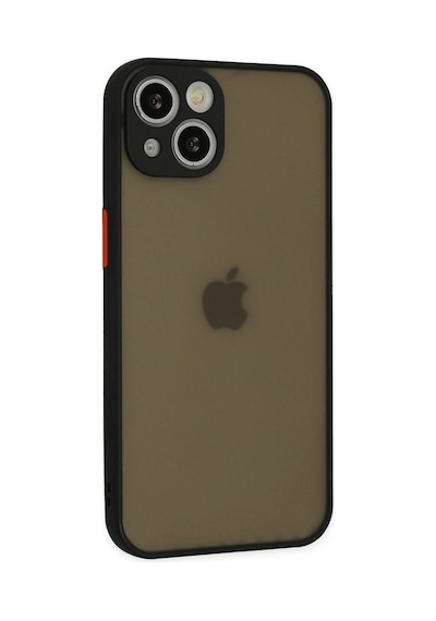 Apple İphone 15 Kılıf Montreal Silikon Kapak - Siyah Çok Renkli