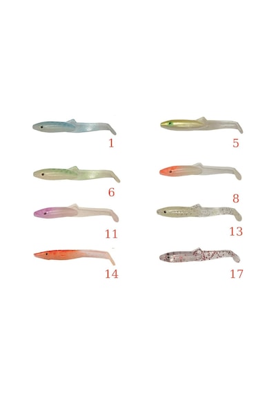 Captain 3595 Elegant 3.5Cm Silikon Zargana 5'Li Paket Suni Yem