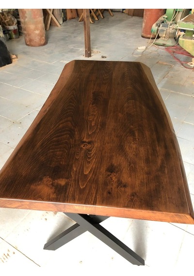 Bintaşmobilya Kütük Masa Ceviz Rengi 130X75.Cm