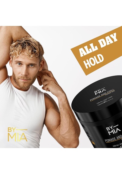 Pomade And Chill, Parlak Görünüm, Esnek Tutuş, Erkekler Ve Kadınlar İçin Saç Vaksı 130 Ml